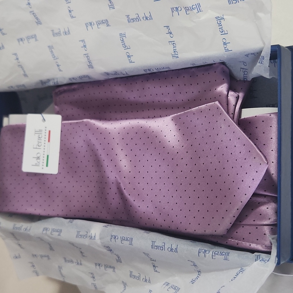 Italo Ferretti Tie and Pocket Square